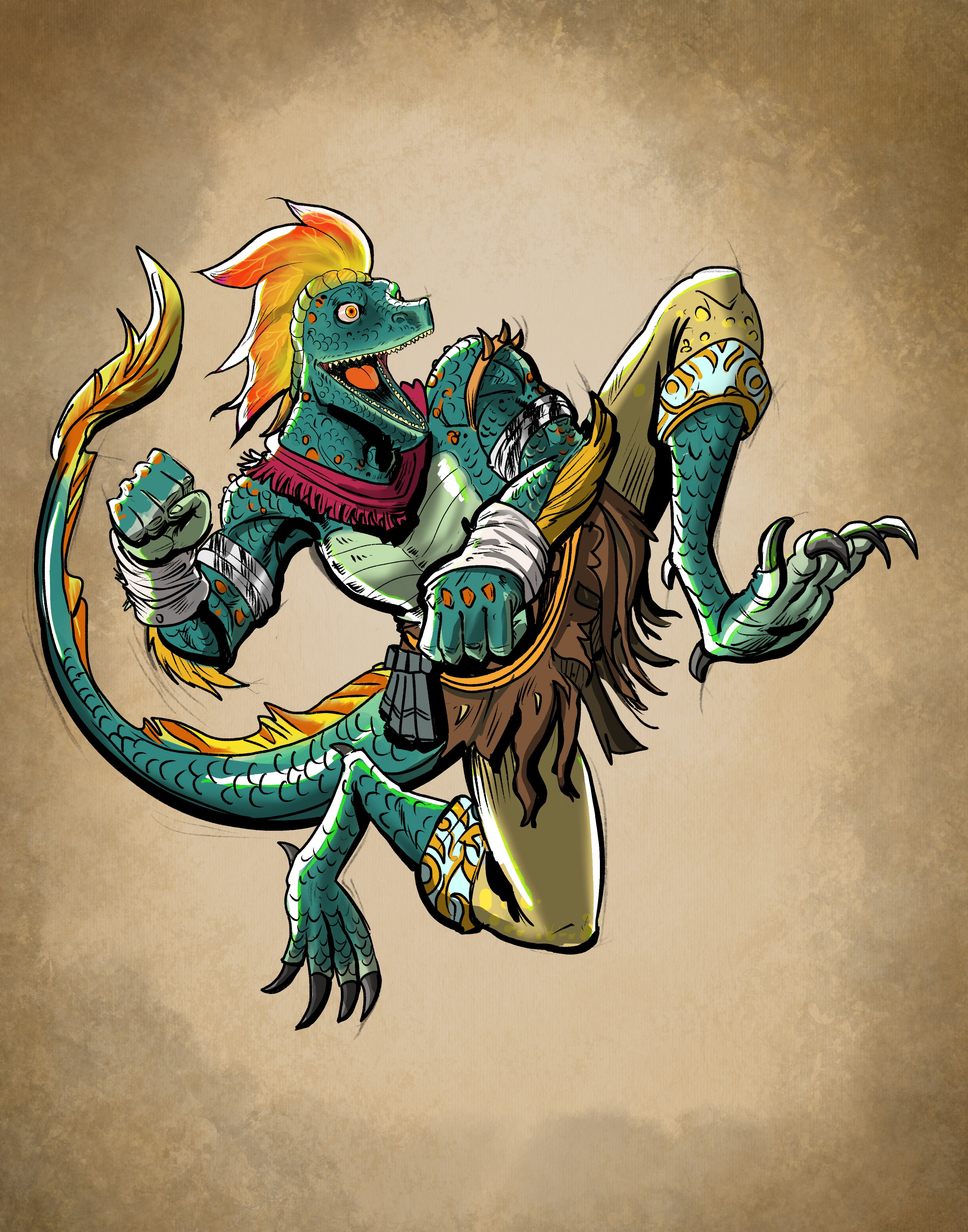 Saurus Monk / Way of the Body